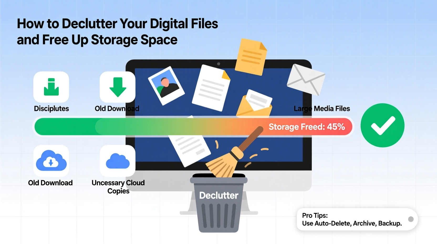 how to declutter your digital files and free up storage space