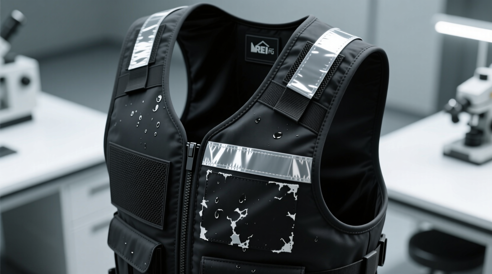 how to clean weighted vest shells without peeling reflective strips