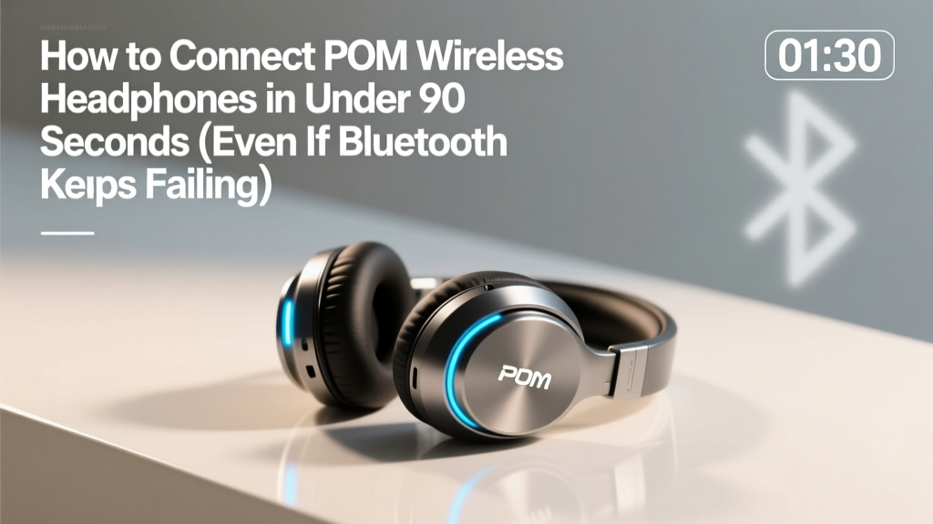 POM Wireless Headphones Not Connecting? Fix It (2026)