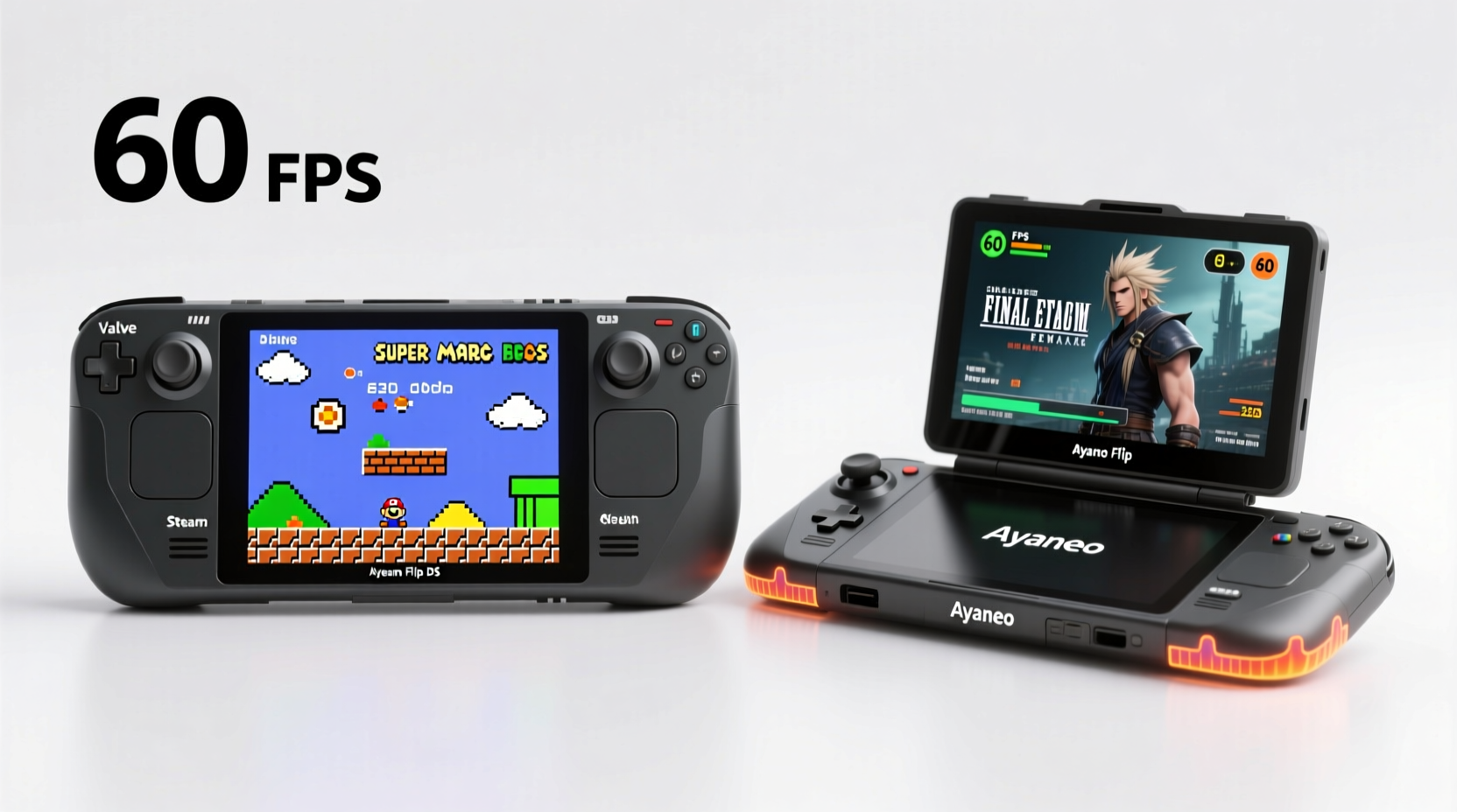 valve steam deck vs ayaneo flip ds which handheld runs emulators smoother