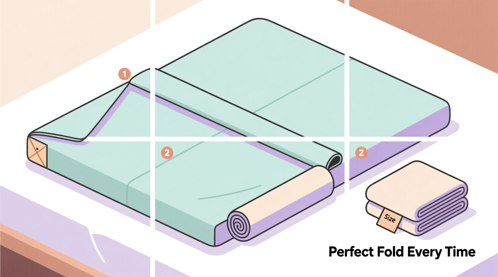 how to fold fitted sheets perfectly every time an easy visual guide