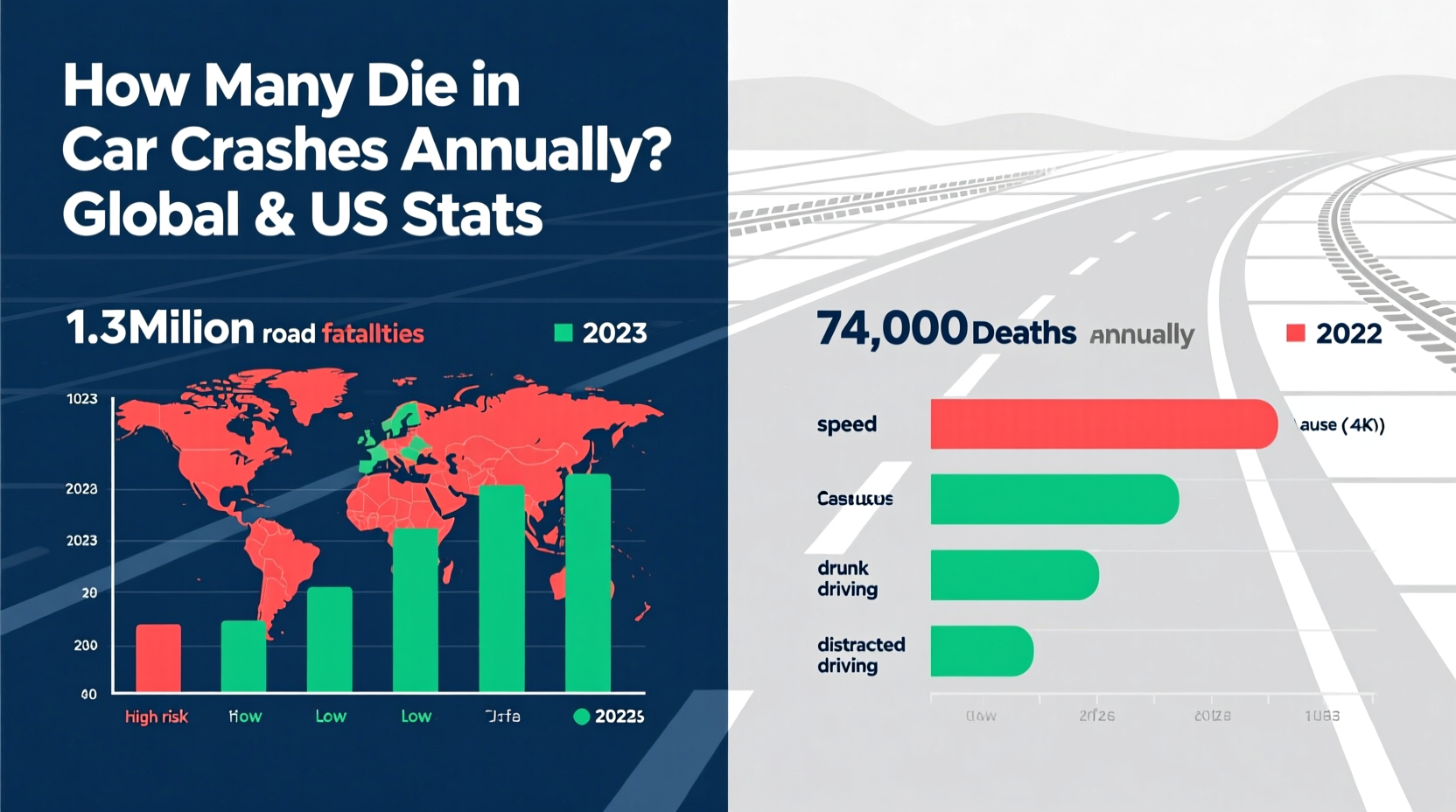 how many deaths from car crashes per year