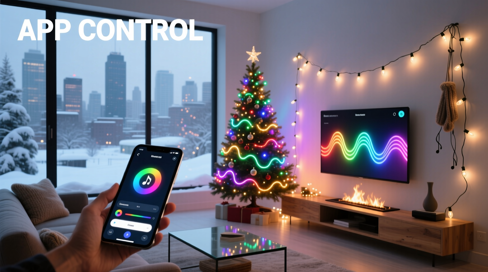 smart christmas lights vs basic string lights is app control really worth it