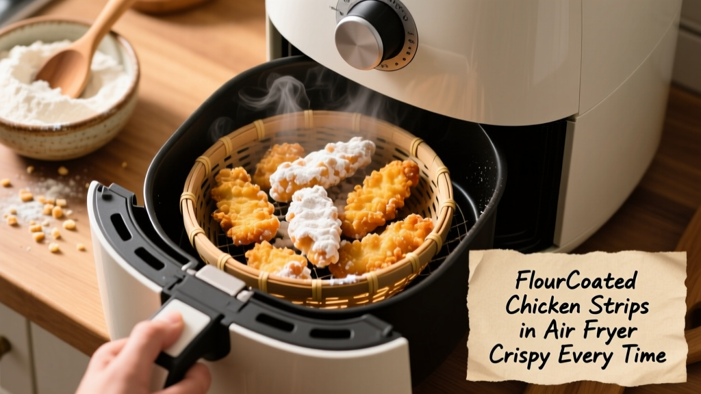 Flour-Coated Chicken Strips in Air Fryer: Crispy Every Time