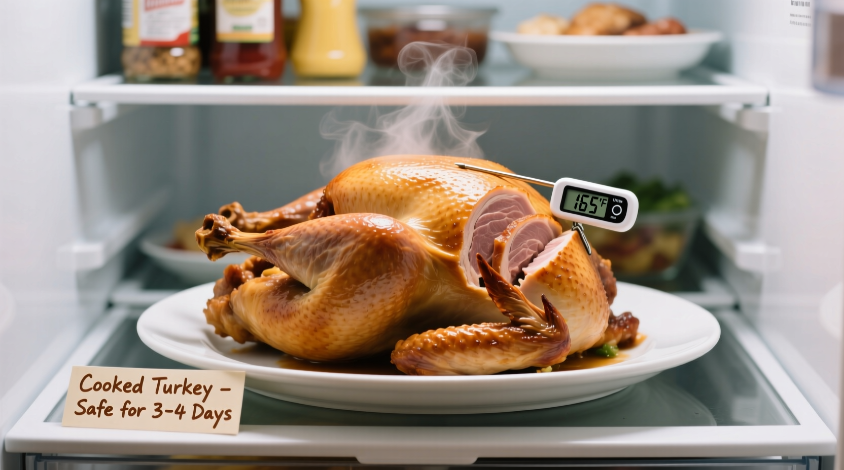 Cooked Turkey Fridge Life: 3-4 Days Safety Guide
