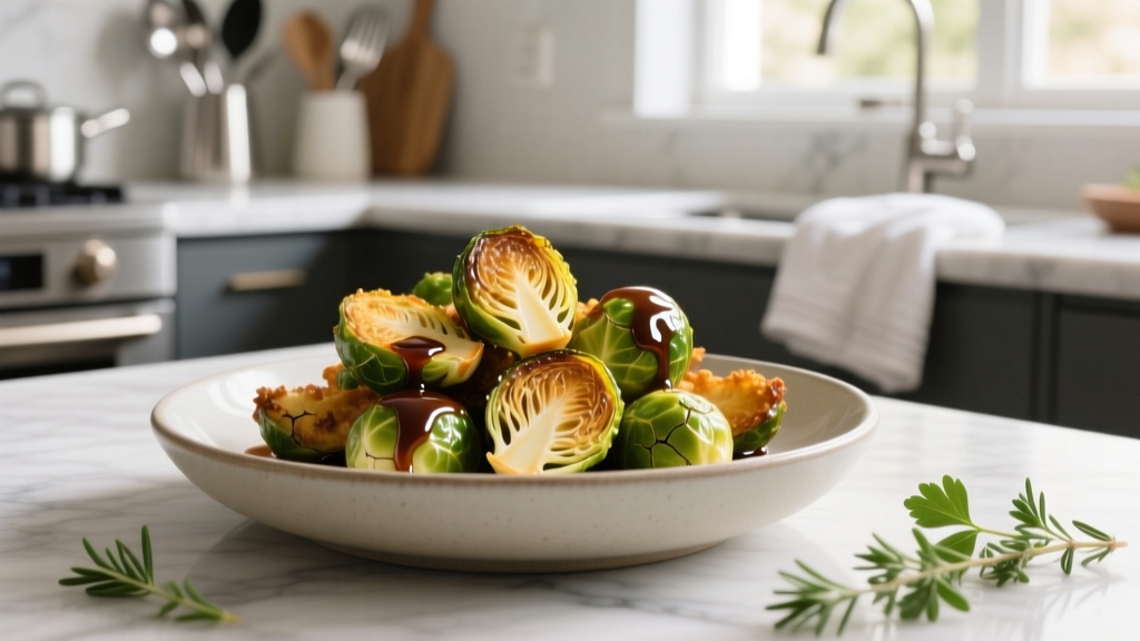 Air Fryer Brussels Sprouts with Balsamic (Crispy & Easy!)