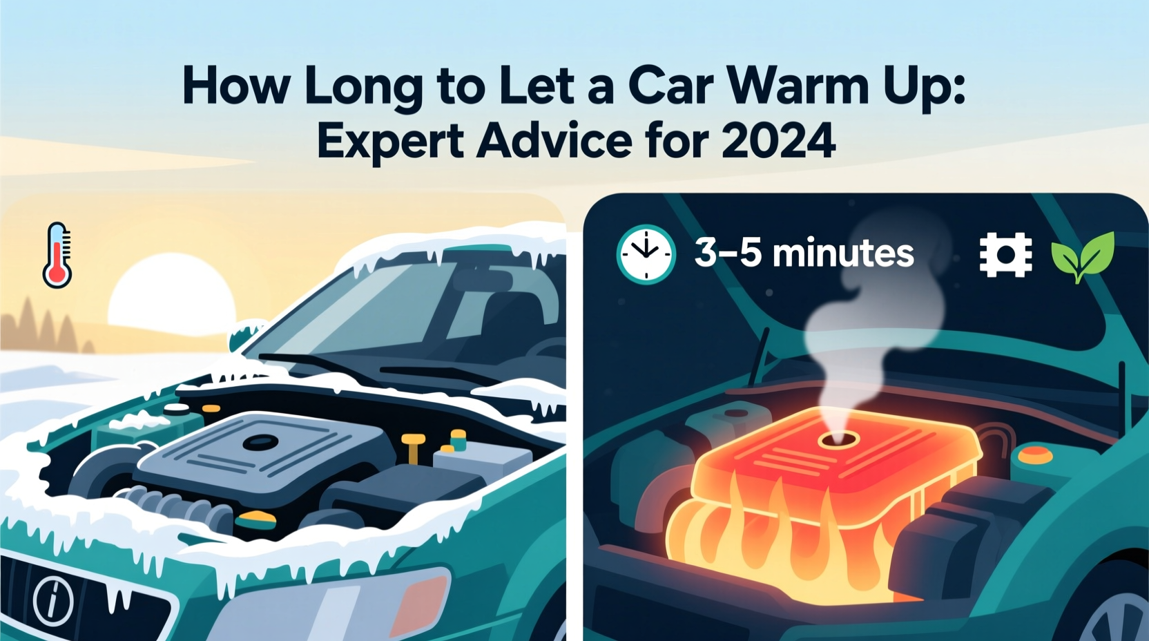 how long to let a car warm up