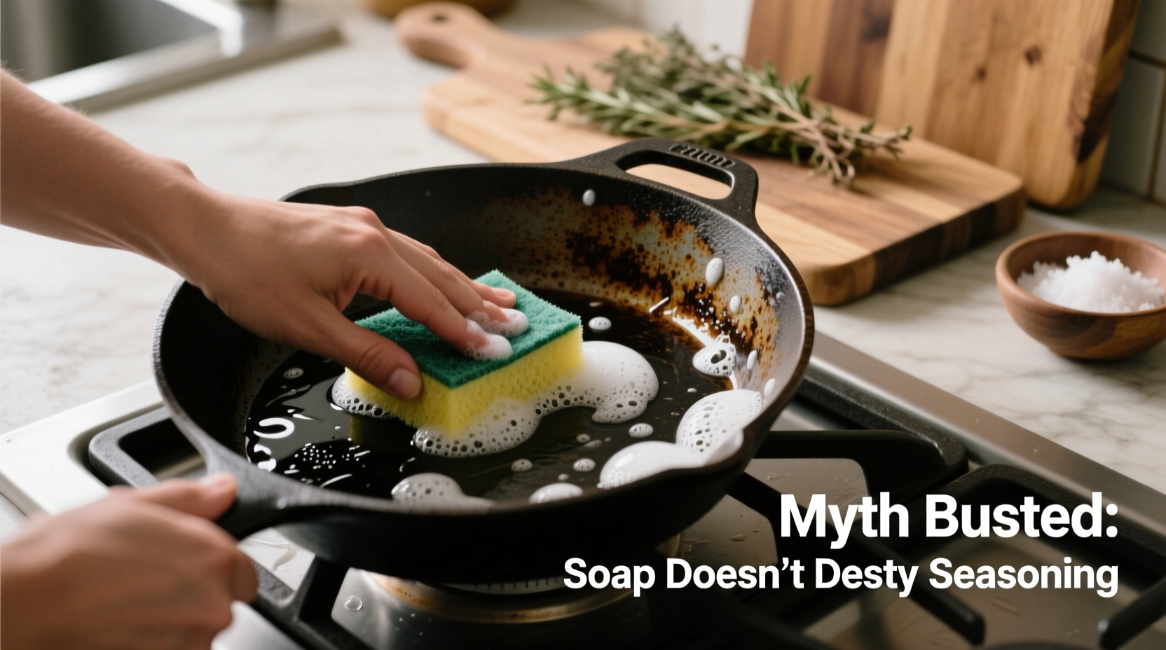 how to clean a cast iron skillet with soap debunking the rust myth