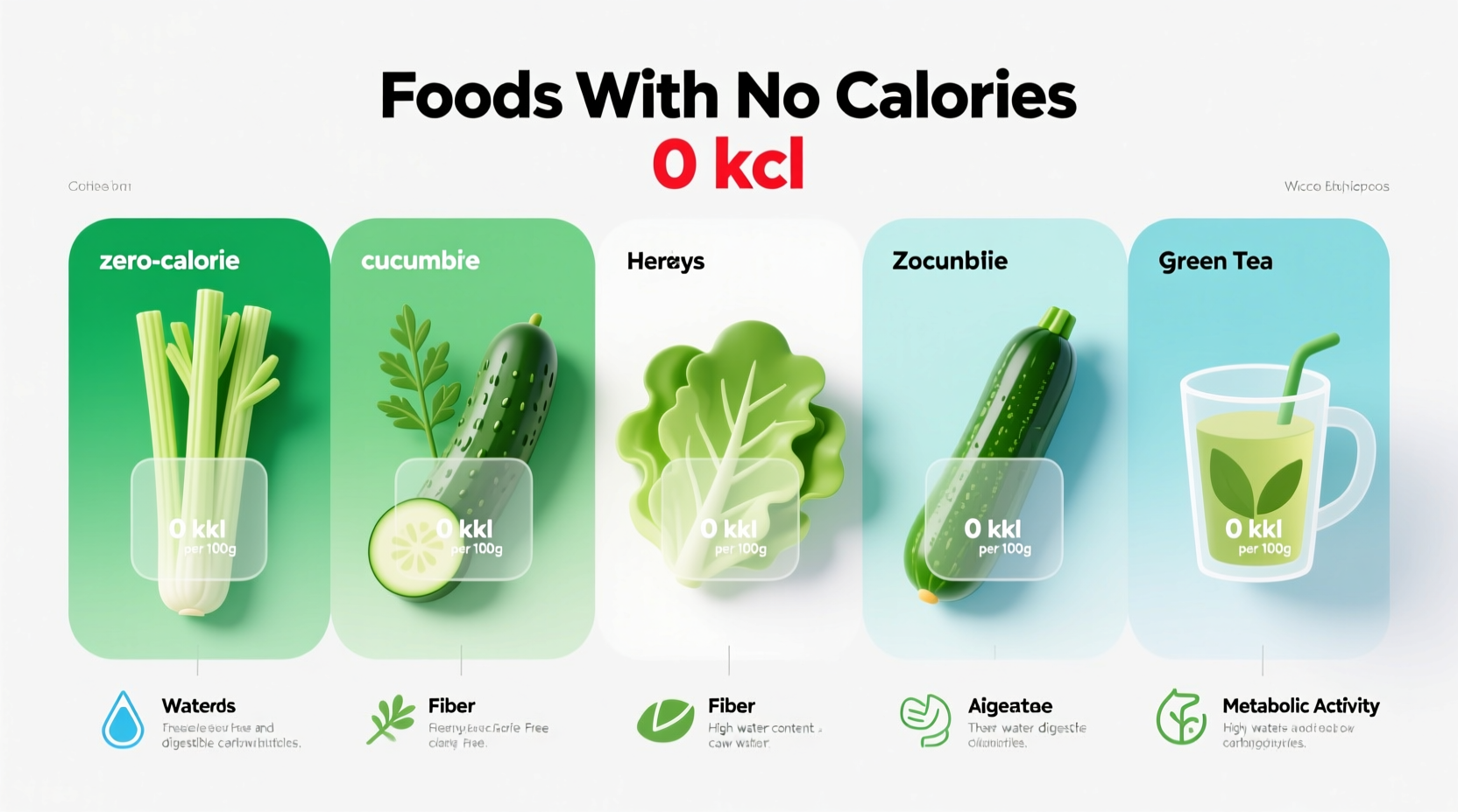 what foods contain no calories