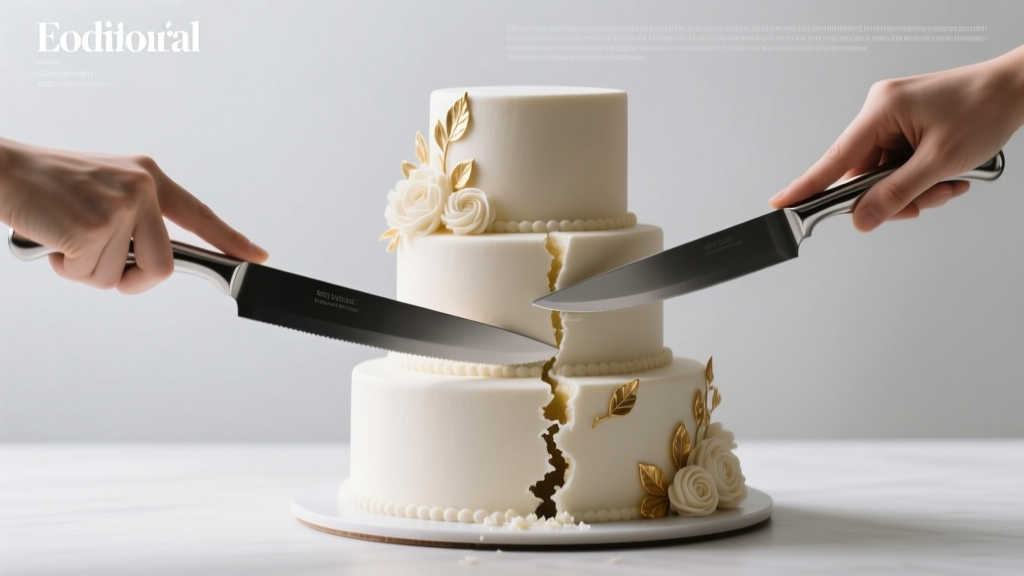 How to Cut a Wedding Cake with Two Knives