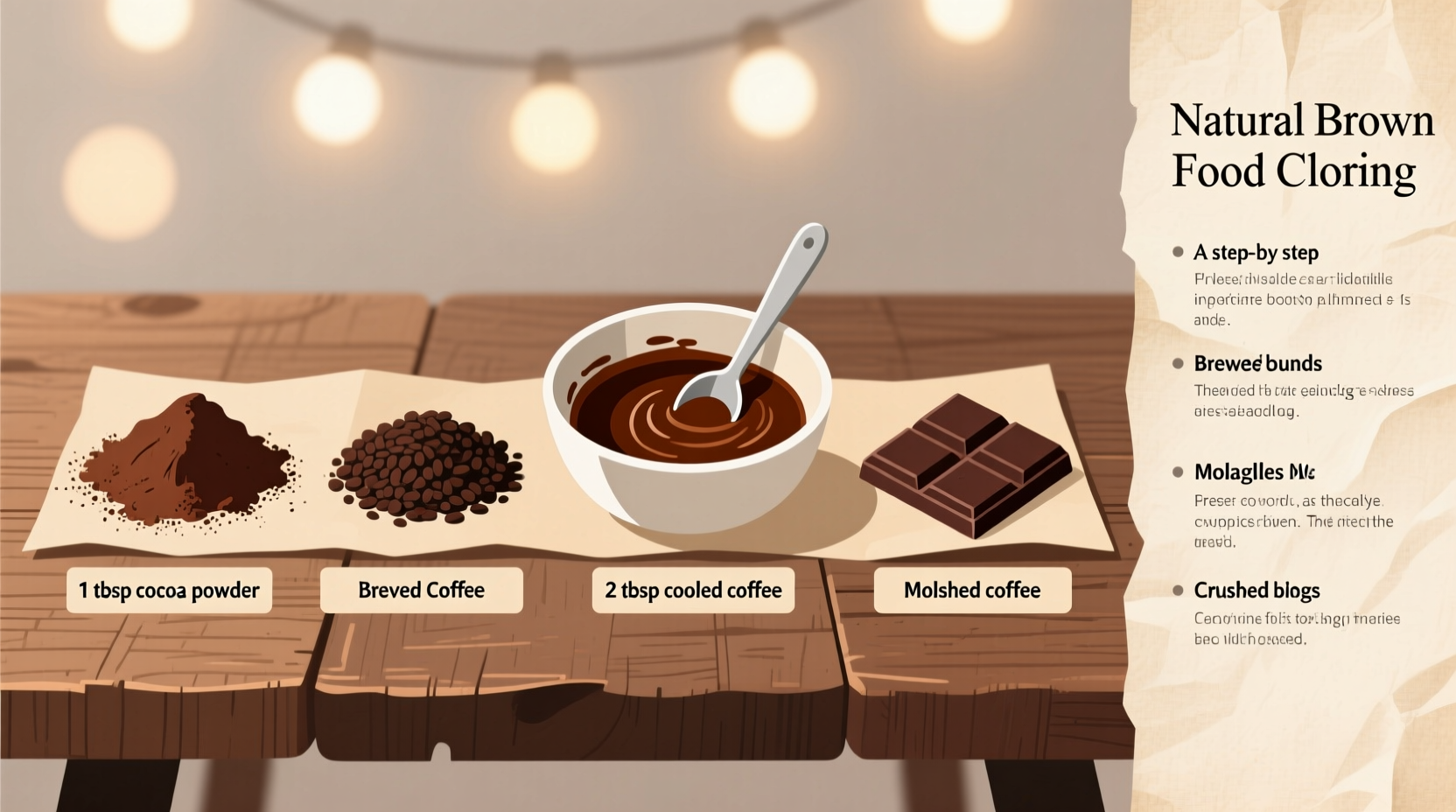 how do you make brown food colouring