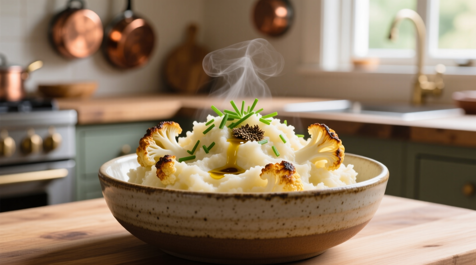 Cauliflower mash alternative to mashed potatoes