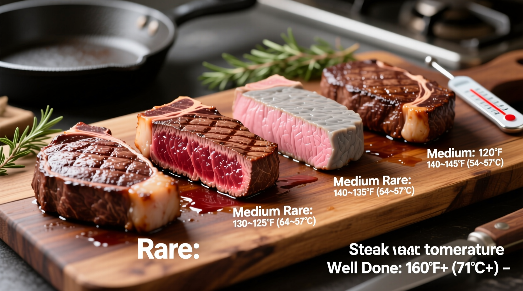 what temperature is steak cooked