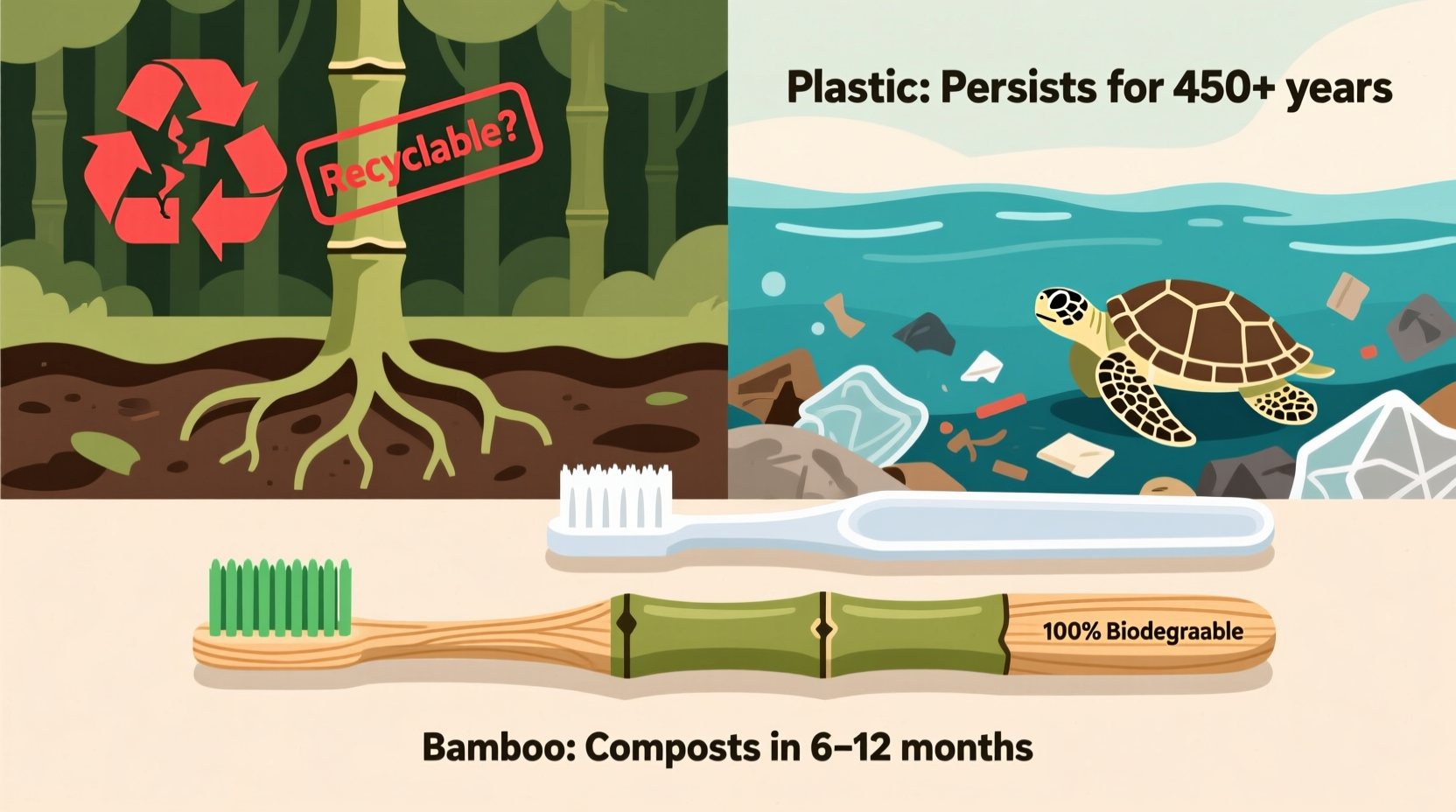 bamboo toothbrushes vs plastic are they really better for the planet