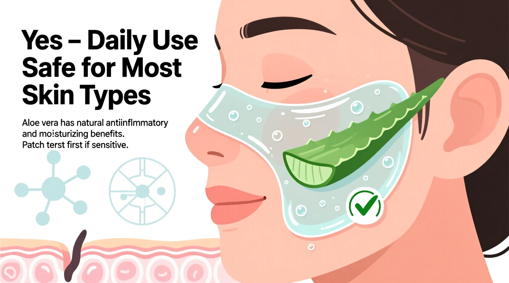 can you use aloe vera gel every day on your face without irritation