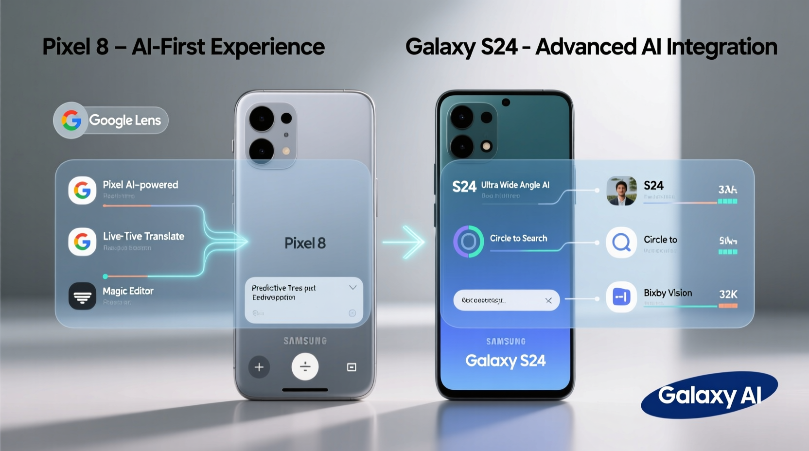 pixel 8 vs galaxy s24 which android phone has the better ai features
