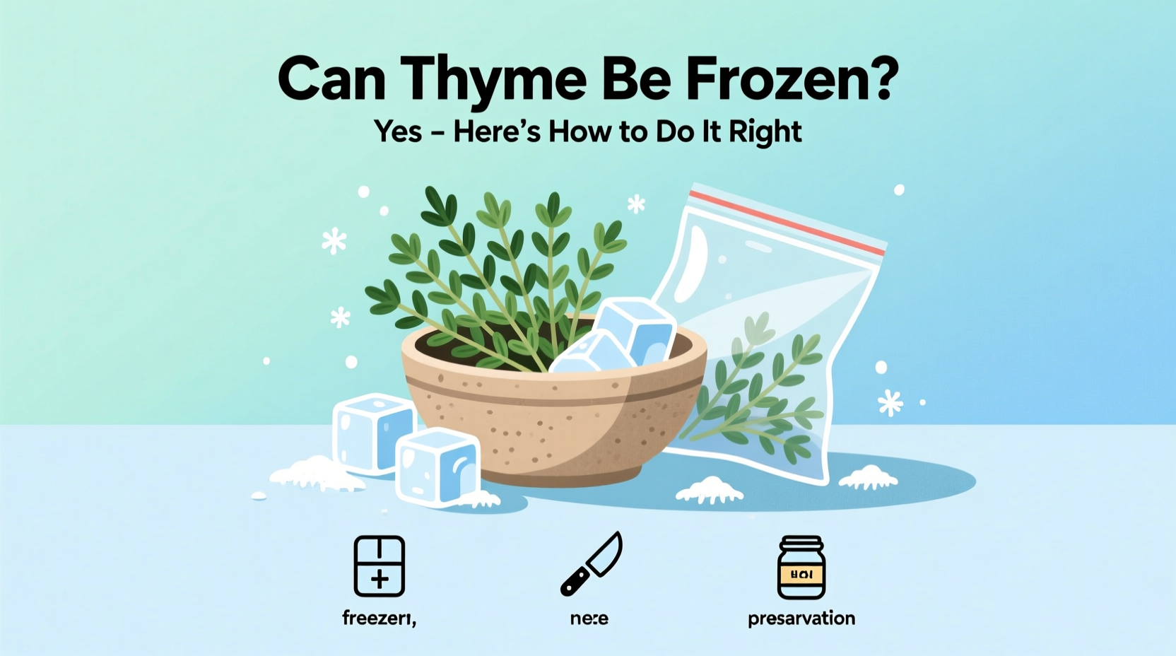 Freeze Thyme for 12 Months | TheHomeSprouts