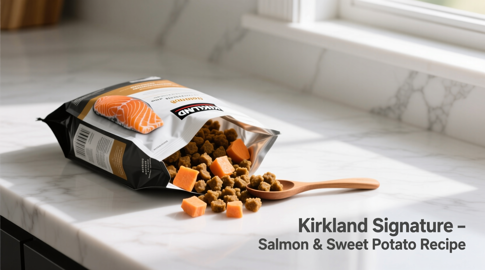 nutritious kirkland salmon and sweet potato dog food option