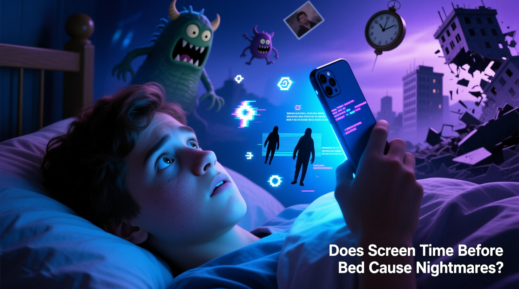 does screen time before bed really cause nightmares or is it exaggerated