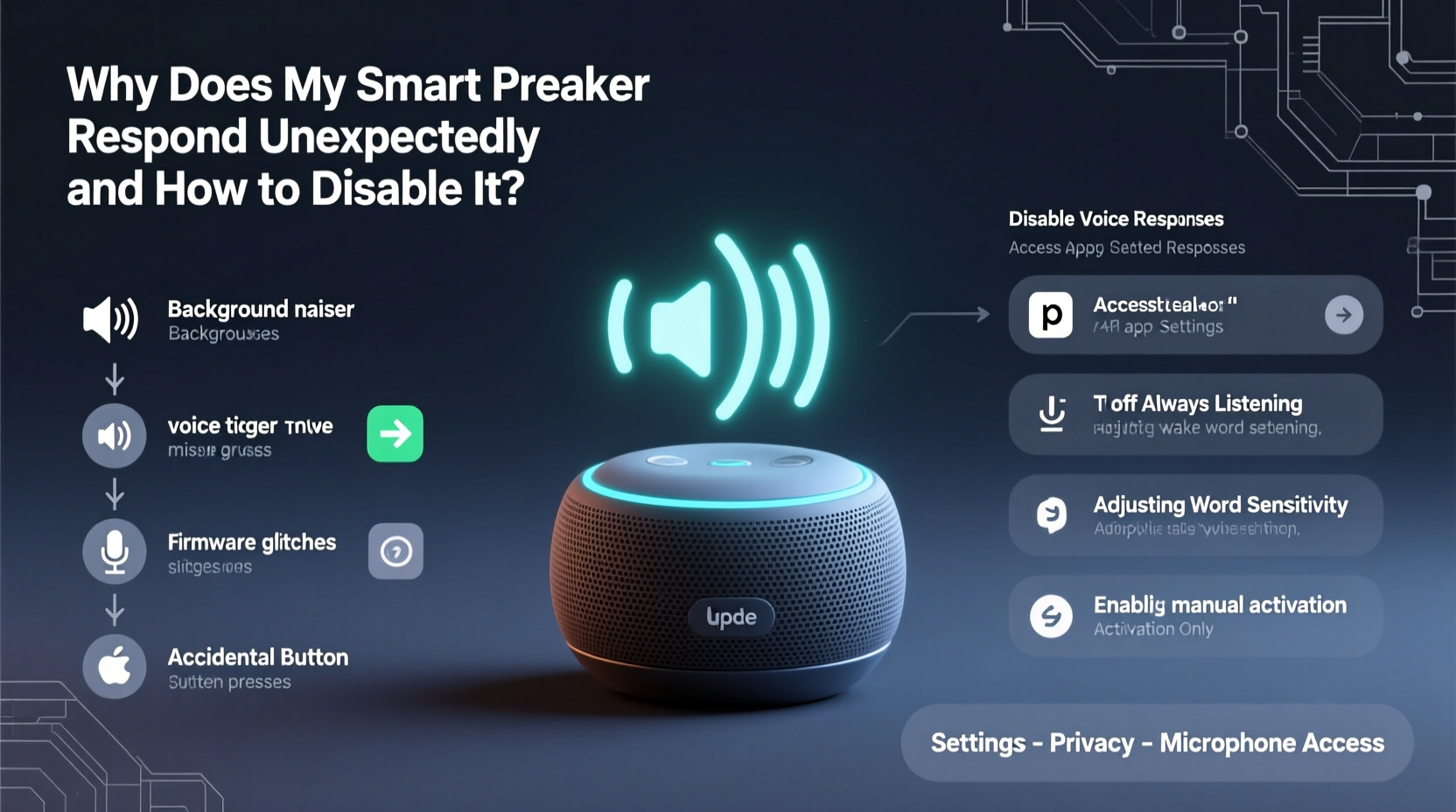 why does my smart speaker respond unexpectedly and how to disable it