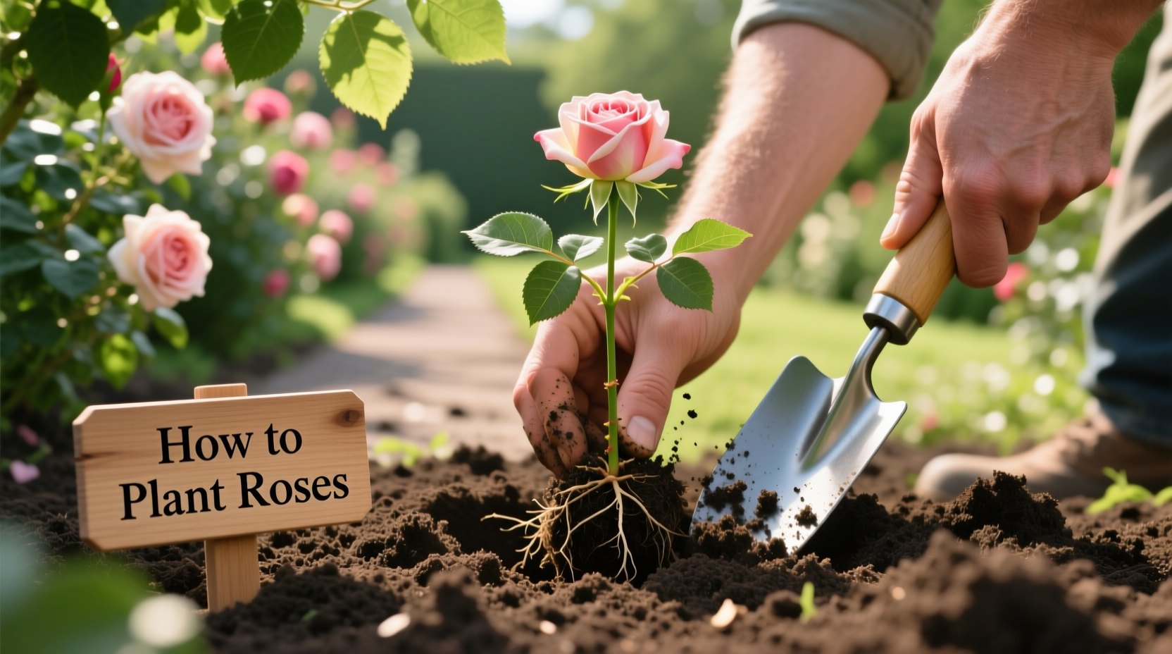 how to plant roses