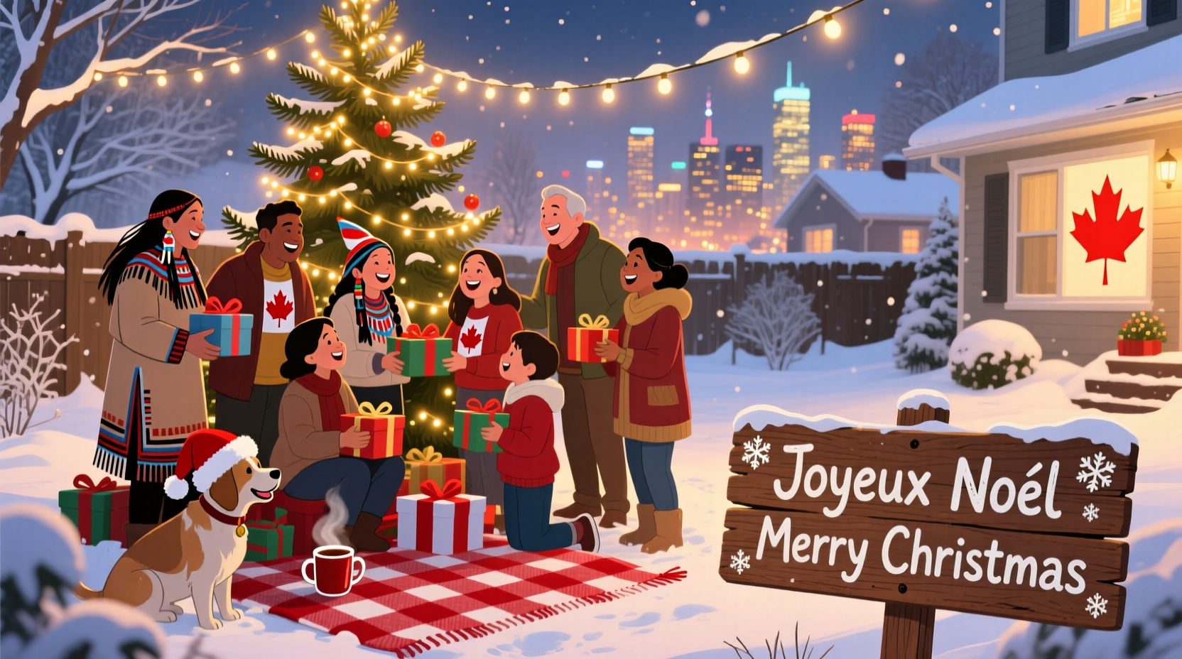 how do you say merry christmas in canada