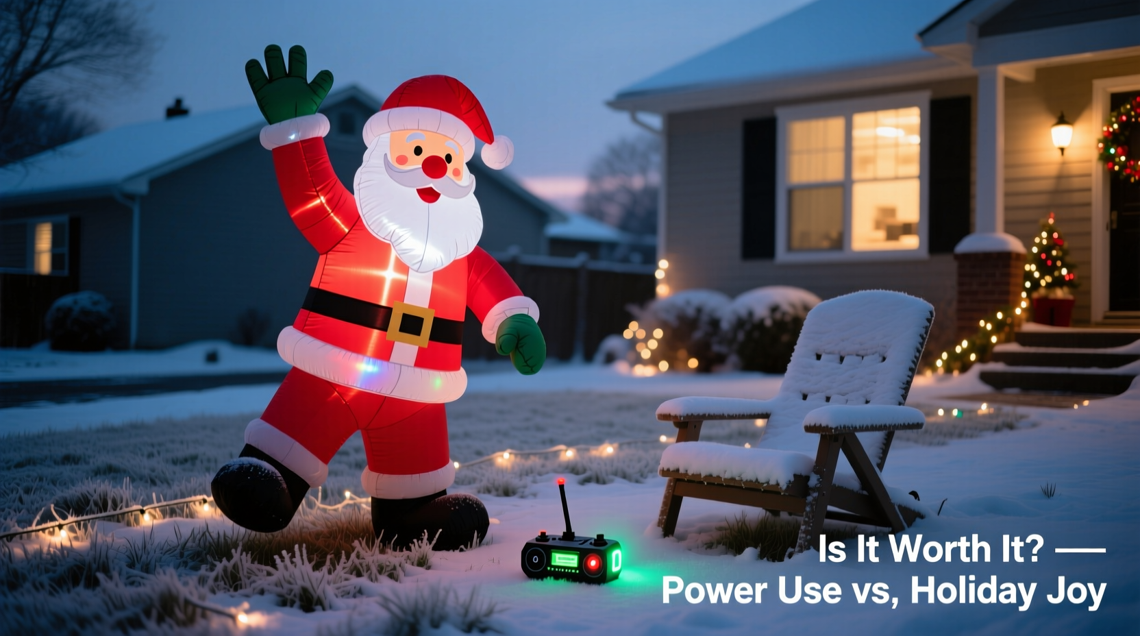 remote controlled christmas inflatables are they worth the noise and power use