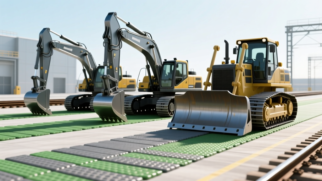Railroad Maintenance: Ground Protection Mats for Heavy Equipment