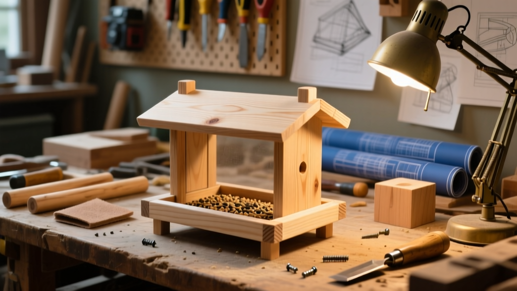 DIY Bird Feeder: Simple Wooden Platform Feeder