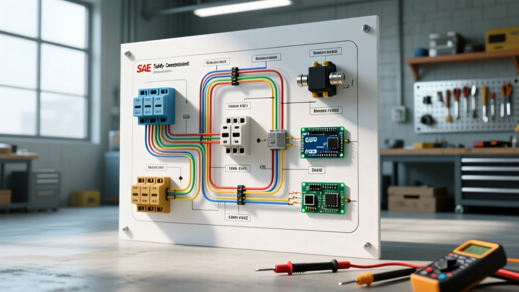 Wiring Diagram for Snow Plow: SAE Safety Codes & Relay Setup