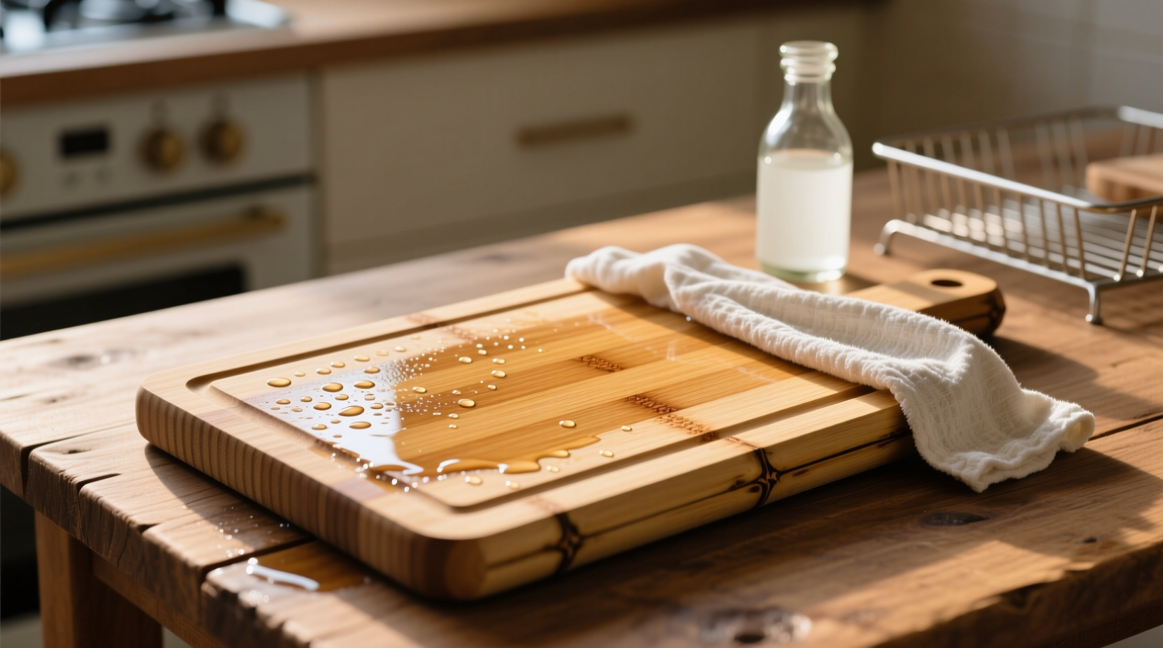 eco friendly bamboo board cleaning