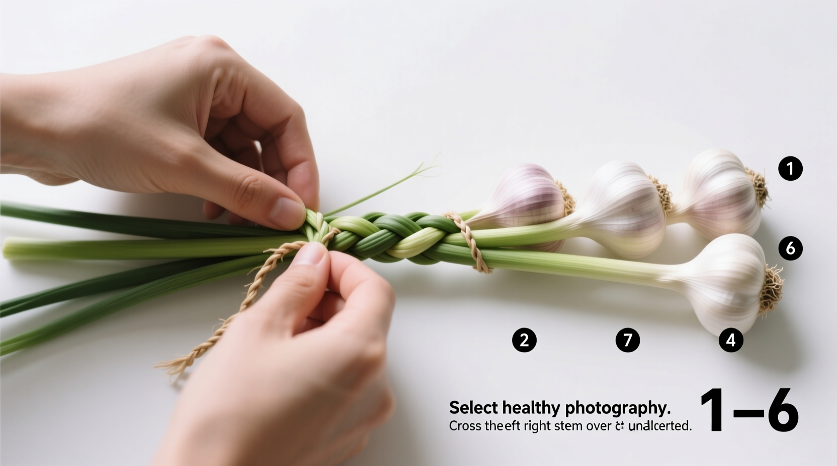 stepbystep guide to braiding garlic