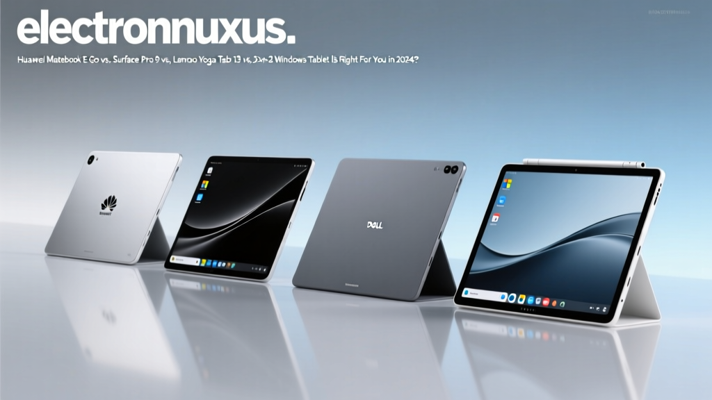 Huawei MateBook E Go vs. Surface Pro 9 vs. Lenovo Yoga Tab 13 vs. Dell XPS 13 2-in-1 — Which 2-in-1 Windows Tablet Is Right For You in 2024?