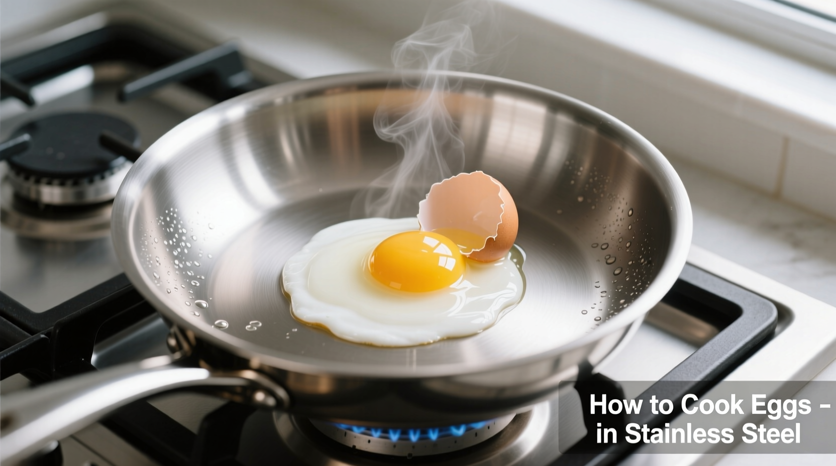 how to cook eggs in stainless steel