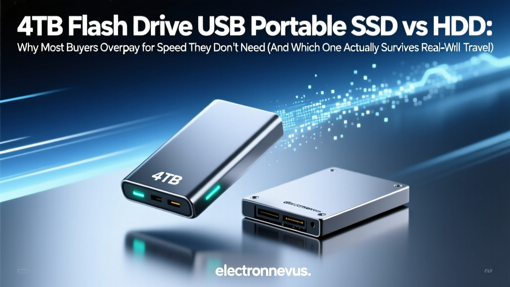 4TB Flash Drive USB Portable SSD vs HDD: Why Most Buyers Overpay for Speed They Don’t Need (And Which One Actually Survives Real-World Travel)