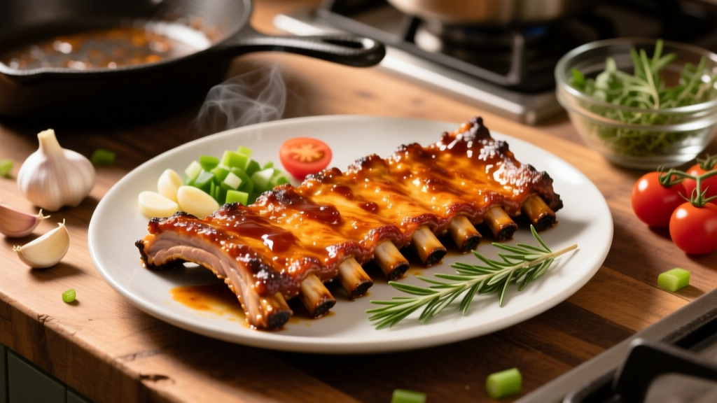 Air Fryer BBQ Boneless Pork Ribs (Crispy & Juicy!)