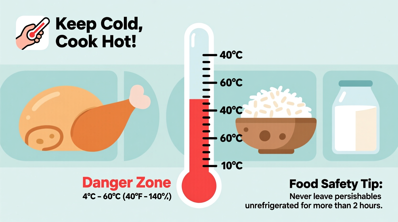 what is food danger zone temperatures