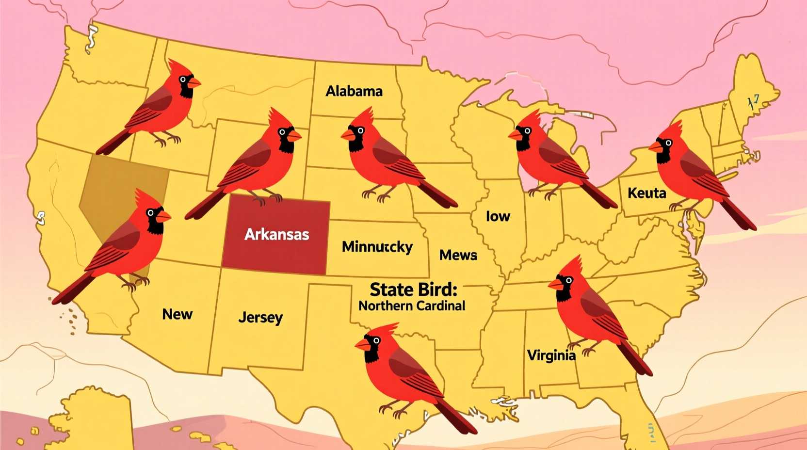 7 States Have the Cardinal as Their State Bird