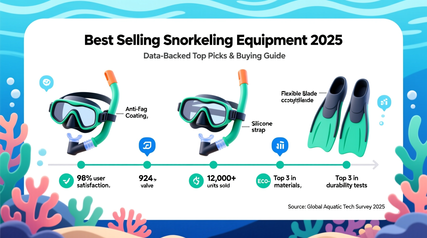 best selling snorkeling equipment