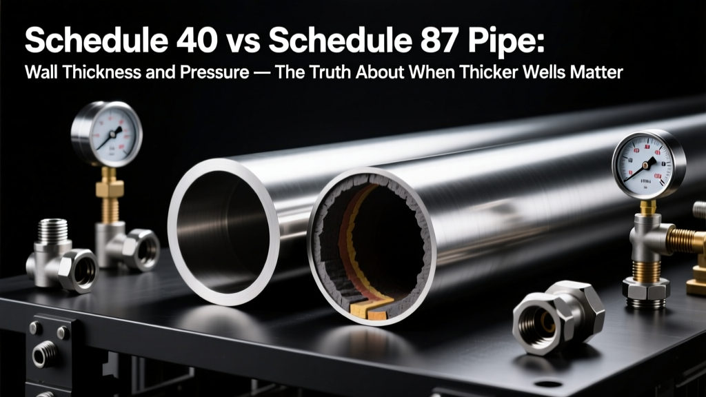 Schedule 40 vs 80 Pipe: Wall Thickness, Pressure & Safety