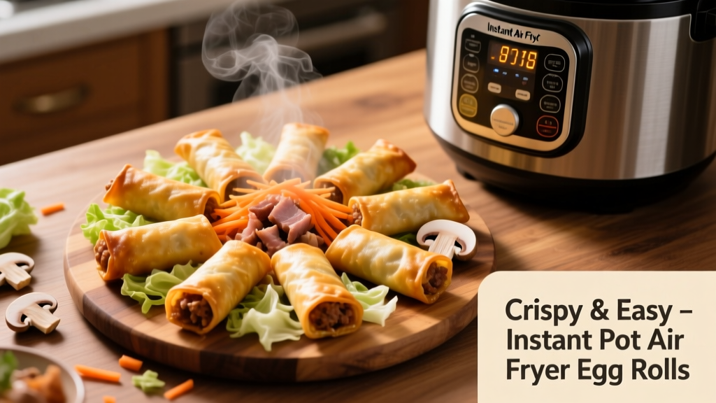 Crispy Egg Rolls in Instant Pot Air Fryer