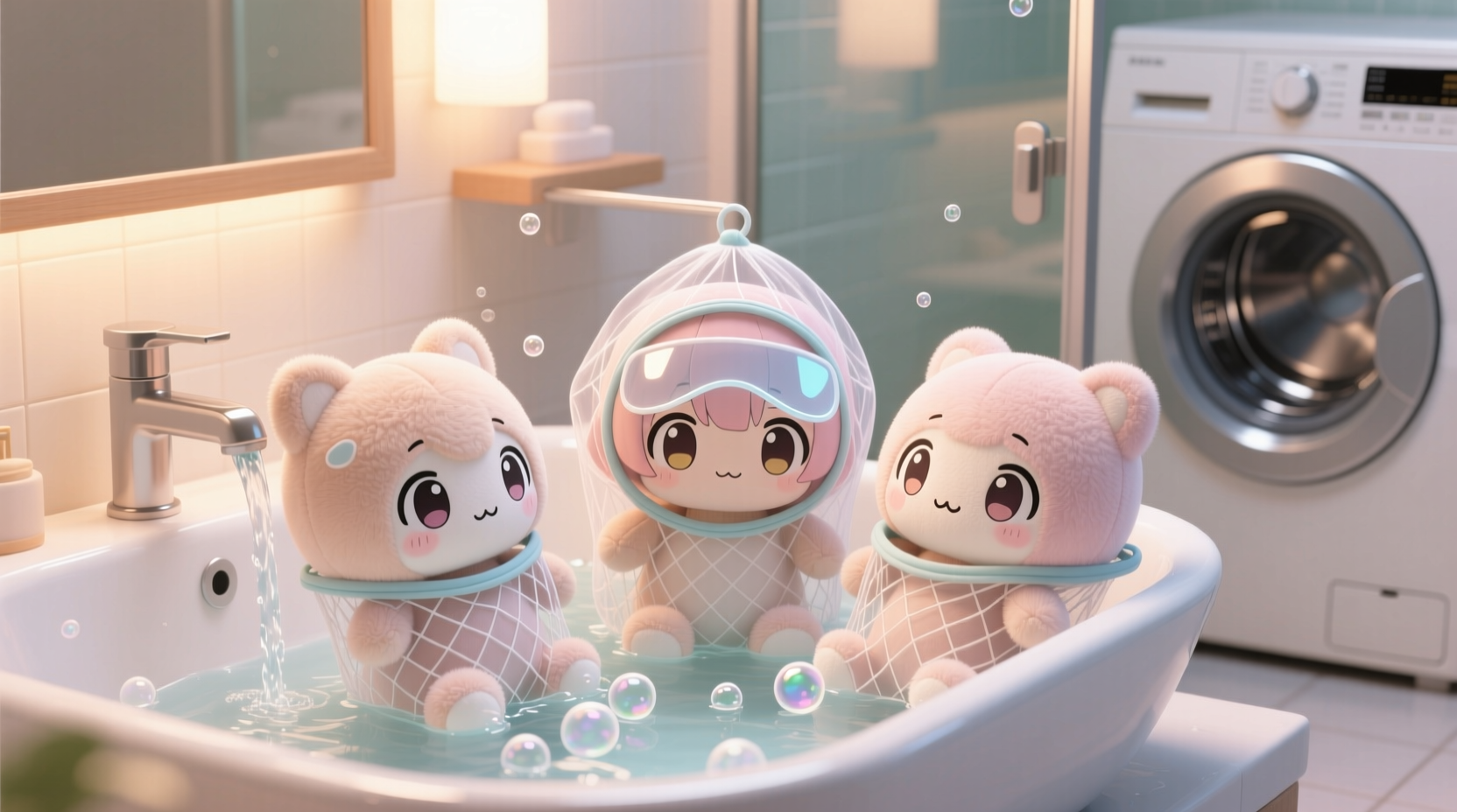 how to wash plush anime figures safely
