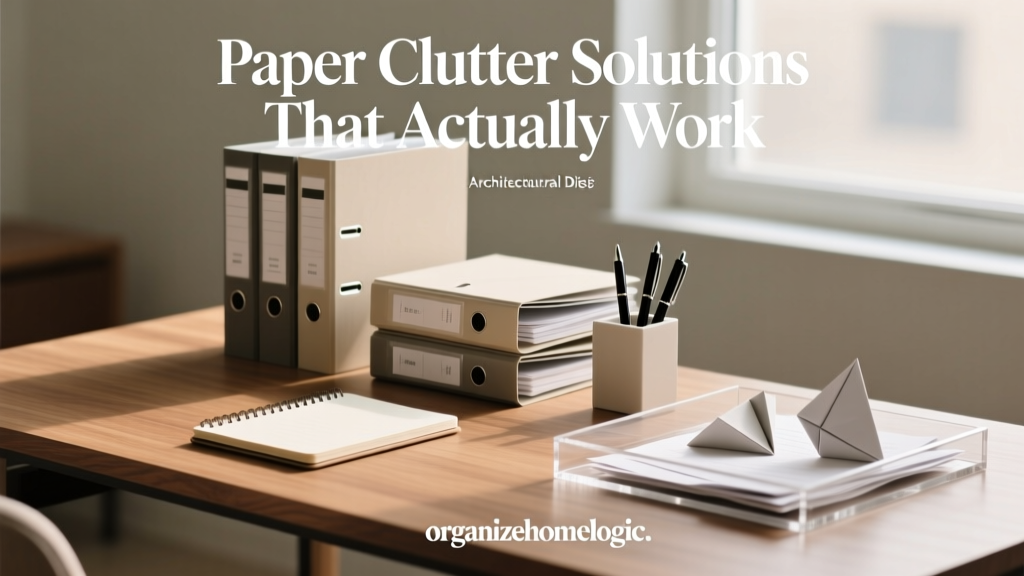 Paper Clutter Solutions That Actually Work