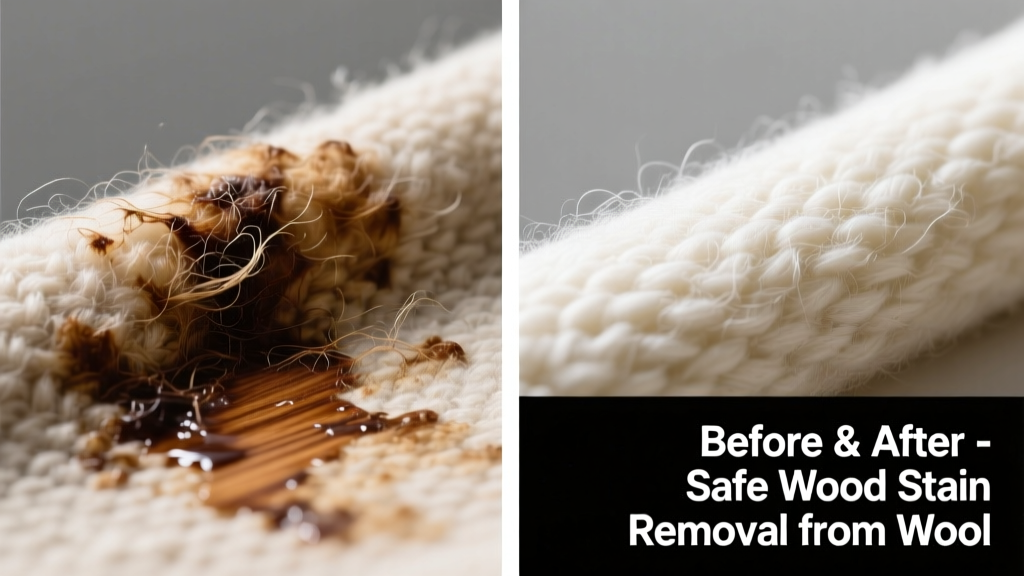 How to Remove Wood Stain from Wool Fabric Safely