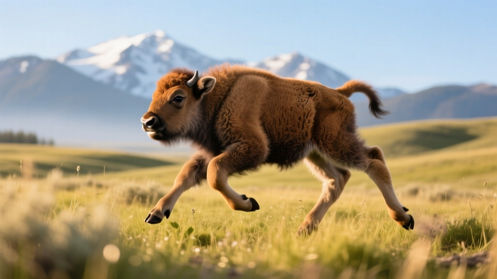 Baby Bison at Yellowstone Gets the Cutest Zoomies Ever Caught on Camera