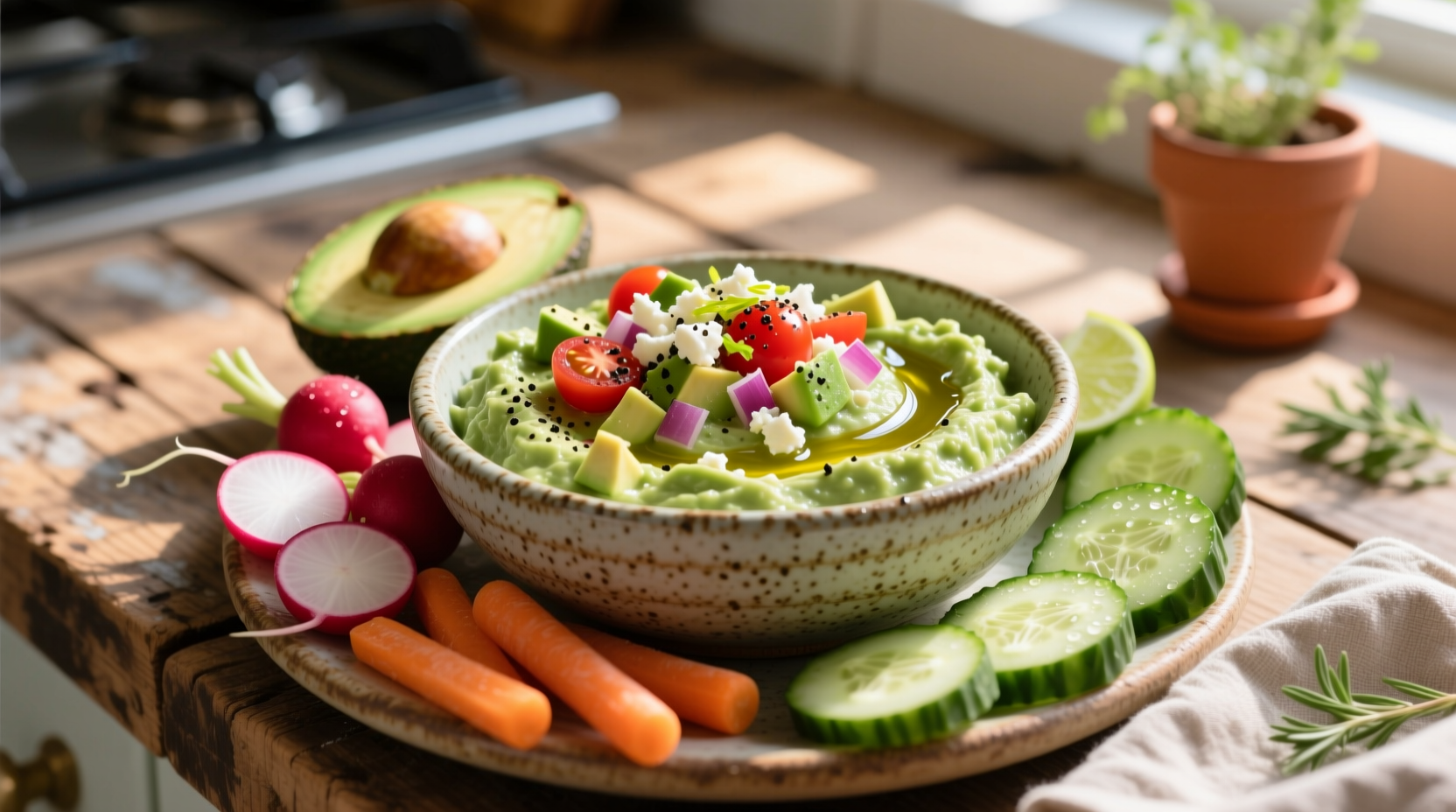 avocado ranch dip