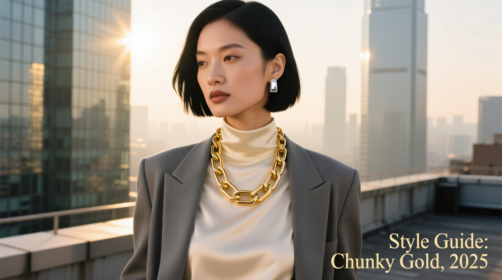 how to style chunky gold necklaces without looking outdated in 2025