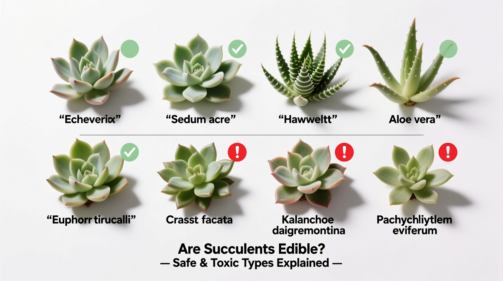 5 Edible Succulents (& Toxic Ones) | TheHomeSprouts