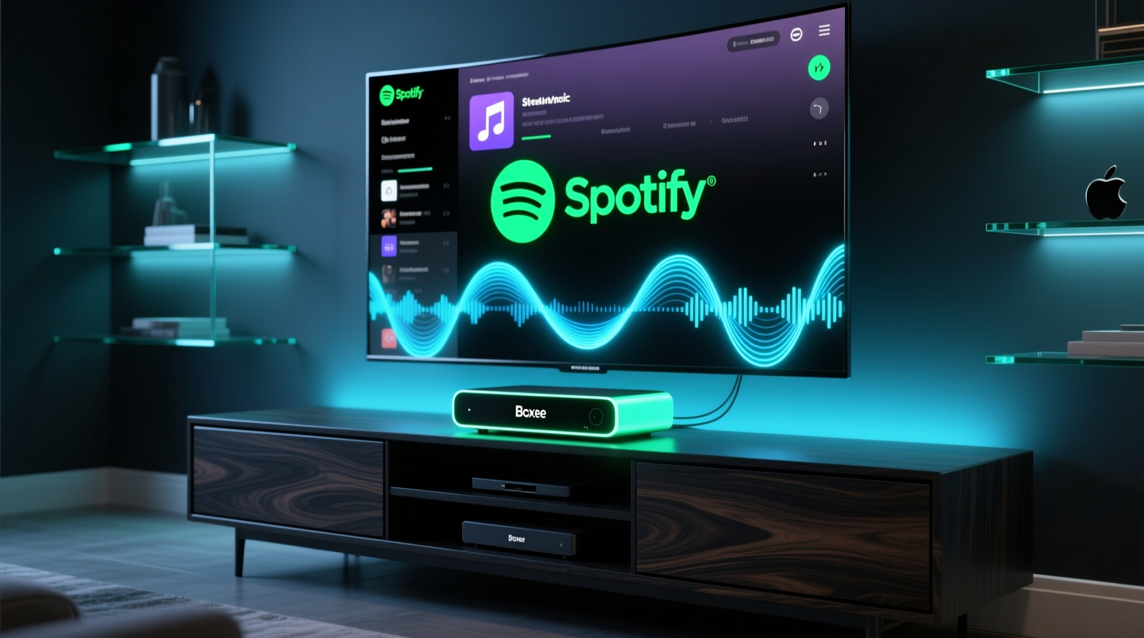 spotify streaming music comes to boxee