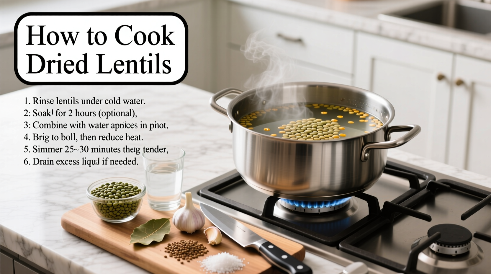 Kochen von getrockneten Linsen: Schritt-für-Schritt-Anleitung